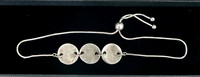 slider with 3 circle charms